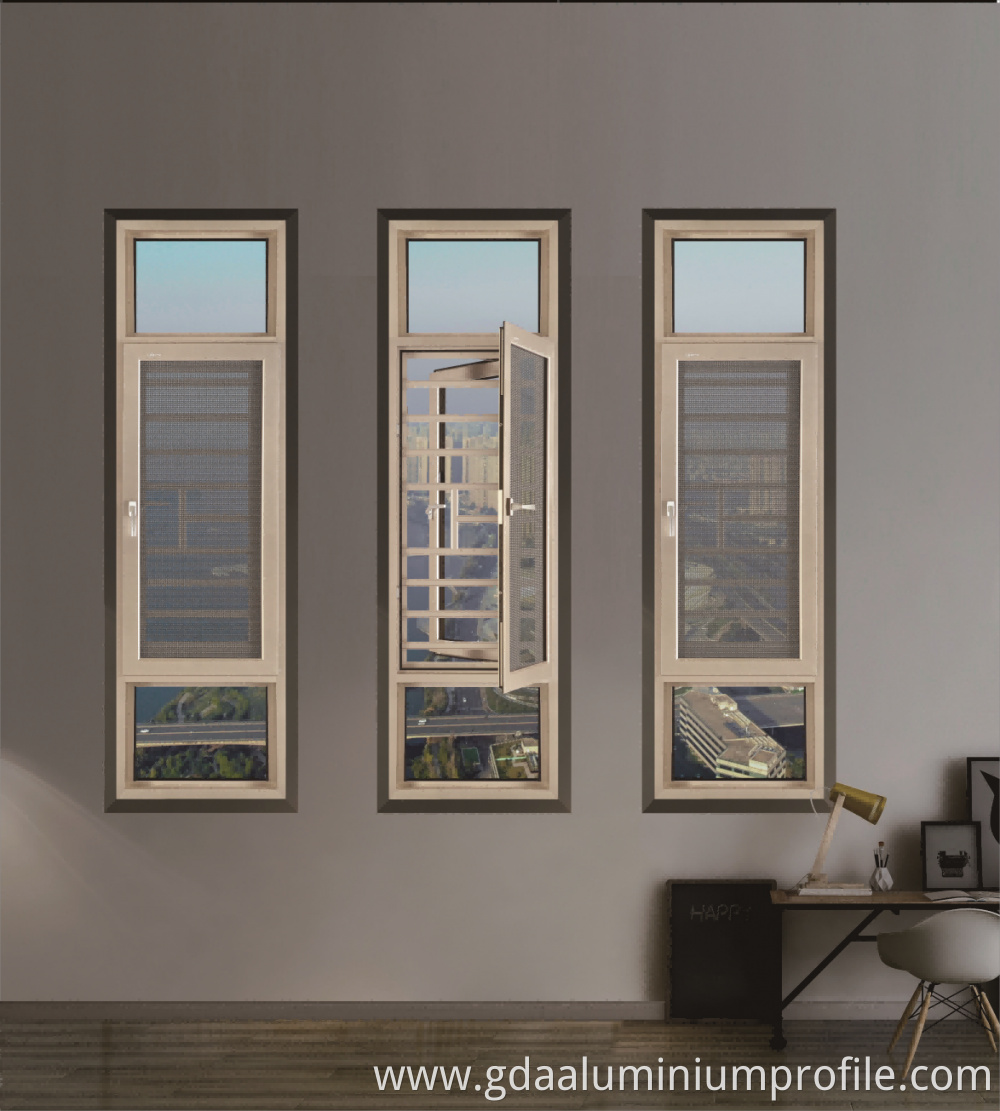 Munich 103 Aluminum Casement Window For Commercial Housing Residential Project
